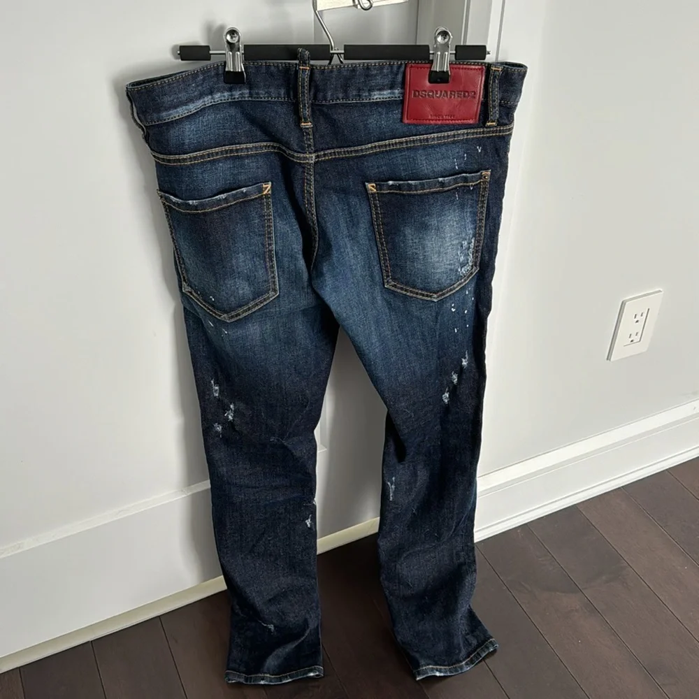 DSQUARED2 Men's Slim Jeans - Dark Blue. - Picture 4 of 9